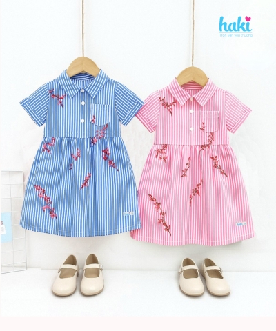 Váy bé gái cộc tay cổ đức HK523