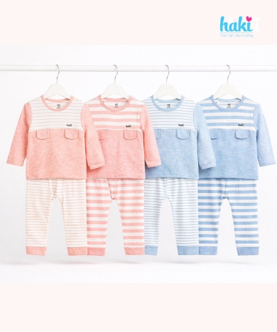 Bộ dài tay cài vai can cầu ngực BB028