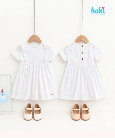 Váy bé gái cộc tay bèo ngực HK524