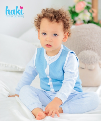 Áo gile chần bông viền cổ tim BB019