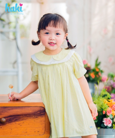 Váy cổ sen hai lớp