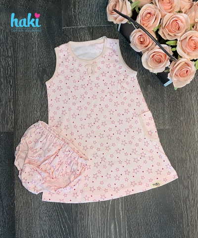 Bộ váy hoa kèm chíp bồng