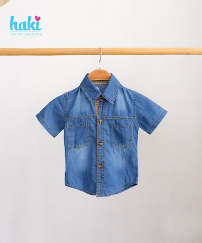 Áo sơ mi bò bé trai