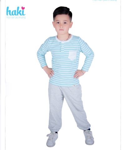 Áo kẻ bé trai cổ trụ