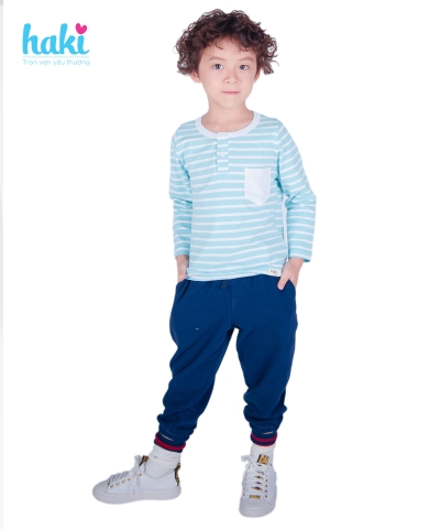 Quần nỉ da cá bé trai