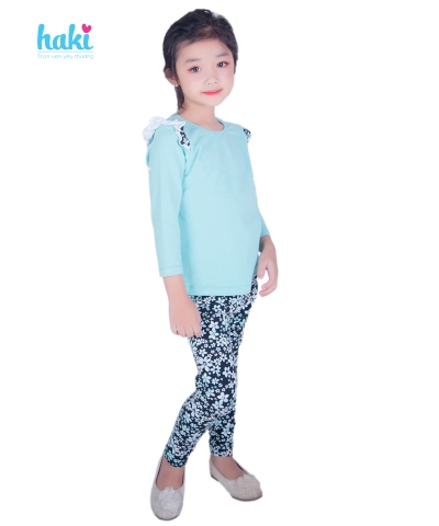 Bộ mặc nhà thu đông bé gái
