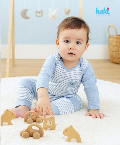 Bộ dài tay vai chồm túi ngực BB026