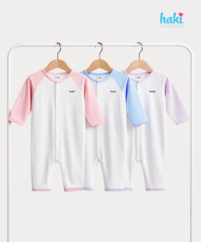 Body sợi tre cài giữa, tay raglan phối màu BB037