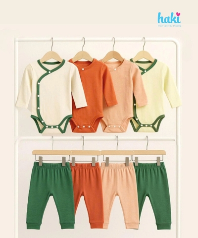 Set body chip dài tay kèm quần vải tre cao cấp BB040