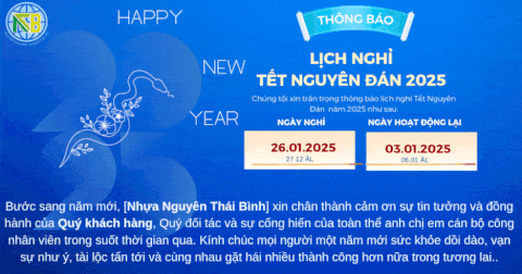 THÔNG BÁO LỊCH NGHĨ TẾT NGUYÊN ĐÁN 2025