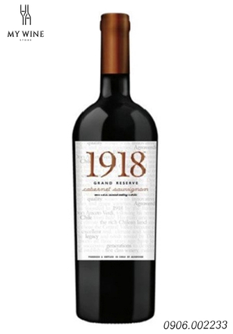 Rượu vang Chi Lê 1918 Gran Resever Cabernet Sauvignon 2018
