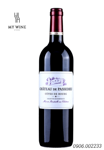 Rượu vang Pháp Chateau De Passedieu Côtes De Bourg 13.5%