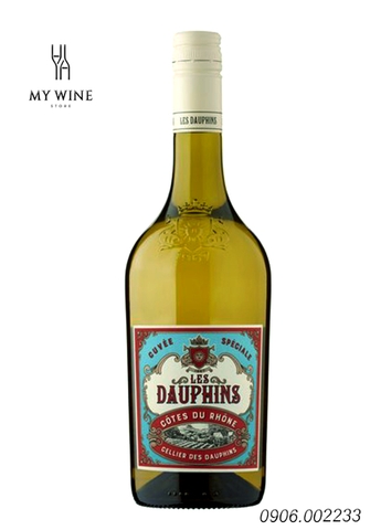 Rượu Vang Pháp Les Dauphins Cotes Du Rhone Blanc 13%