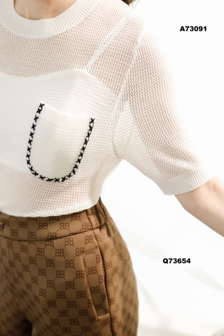 QUẦN THUN NÂU LOGO B 73654