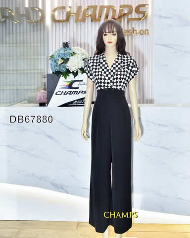 BỘ BAY ĐEN PHỐI LỤA CARO 67880