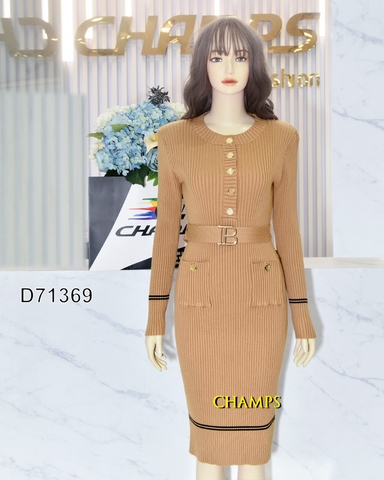 ĐẦM LEN NÂU BALMAN +DN 71369