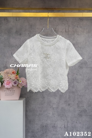 ÁO TƠ TRẮNG CHANEL 102352