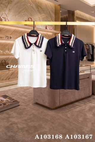 ÁO THUN XANH ĐEN CỔ LEN 103167