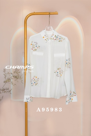 ÁO SƠ MI TRẮNG HOA NHÍ 95983