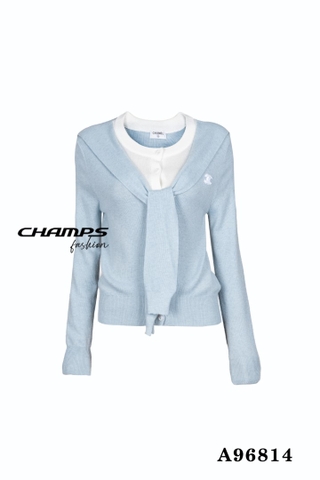 ÁO LEN NÂU TAY DÀI CHANEL 96814