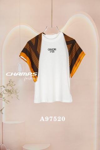 ÁO THUN TRẮNG CHỮ KHĂN 97520