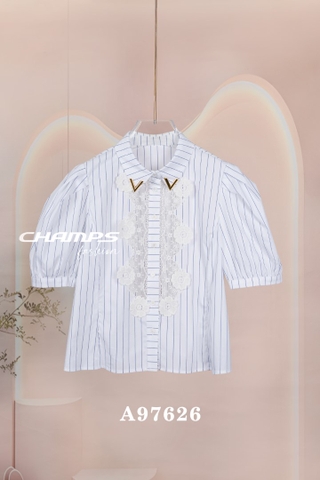 ÁO XÔ KẺ TRẮNG 97626