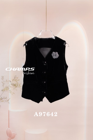 ÁO GHI LÊ NHUNG ĐEN CÀI 97642