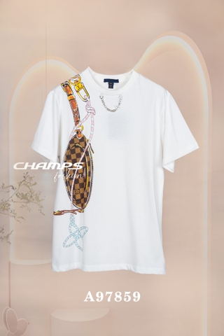 ÁO THUN TRẮNG LV 97859