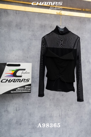 ÁO ÔM TAY DAI XANH ĐEN 98365