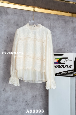 ÁO XÔ KEM REN PHỐI 98898