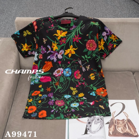 ÁO THUN ĐEN HỌA TIẾT GUCCI 99471