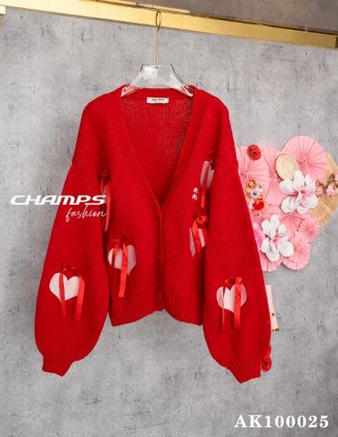 ÁO KHOAC LEN ĐỎ MIUMIU 100025