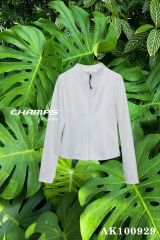 ÁO KHOÁC THUN TRẮNG 100929