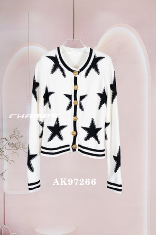 ÁO KHOÁC LEN TRẮNG NGÔI SAO 97266