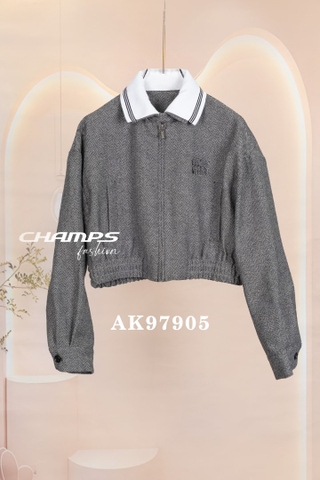 ÁO KHOÁC XÁM MIUMIU 97905