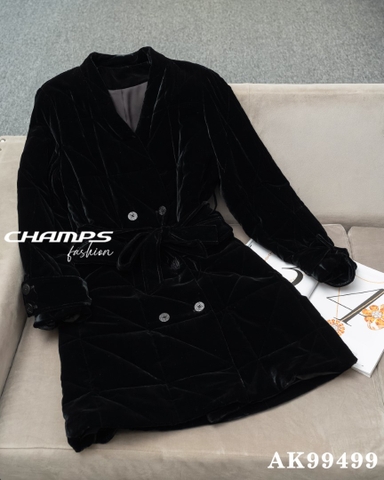 ÁO KHOÁC NHUNG ĐEN 99499