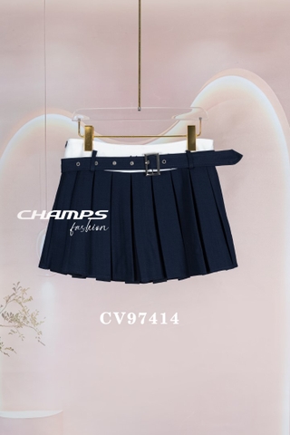 CHÂN VÁY XANH XẾP LY 97414