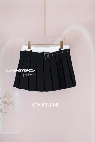 CHÂN VÁY ĐEN XẾP LY 97416