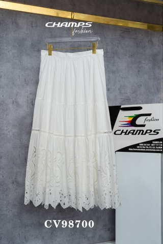 CHÂN VÁY XÔ TRẮNG REN 98700