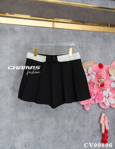 CHÂN VÁY XẾP LY LẬT LAI ĐEN 99896