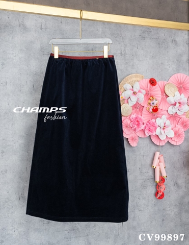 CHÂN VÁY XANH NHUNG GÂN 99897