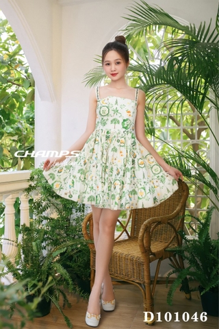 ĐẦM XÔ HOA DÂY XANH 101046