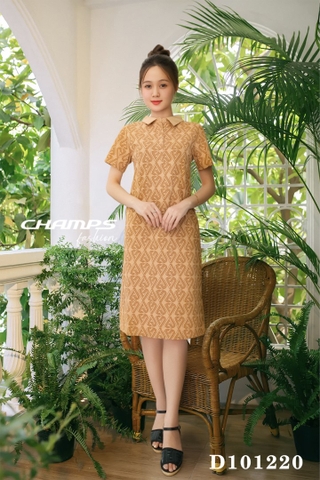 ĐẦM THUN NÂU TIM 101220