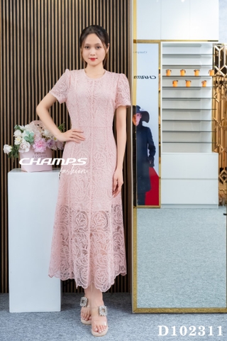 ĐẦM REN HÔNG DÀI 102311