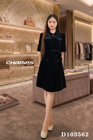 ĐẦM NHUNG ĐEN DN 103562