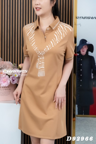 ĐẦM THUN NÂU CỔ 92994