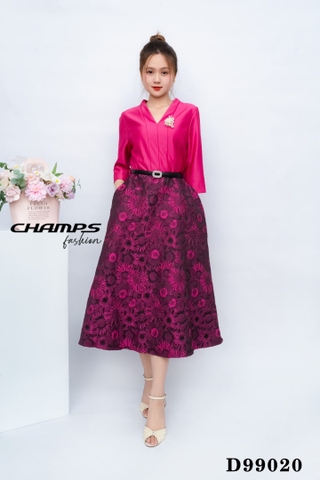 ĐẦM XÒE HỐNG GẤM DN CÁI 99020