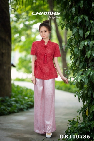 BỘ ÁO ĐỎ LAM 100785