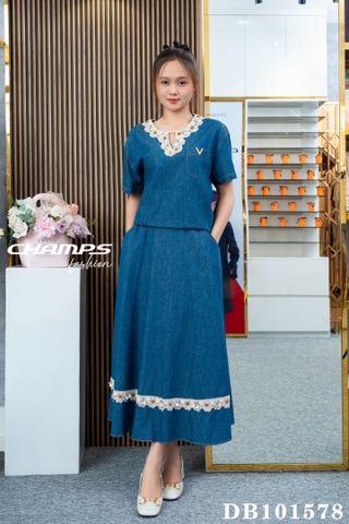 BỘ JEAN XANH 101578