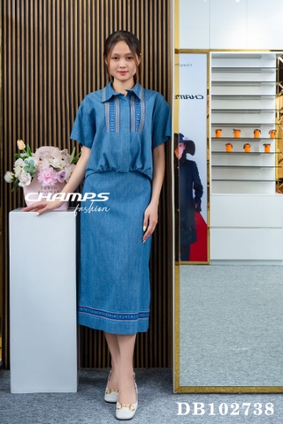 BỘ JEAN XANH 102738